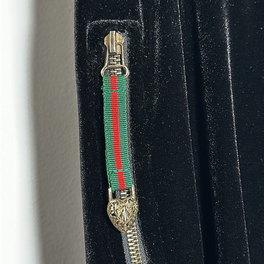 Gucci Vintage Y2K Velour Tracksuit Flare Jogger Pants - Picture 9 of 16